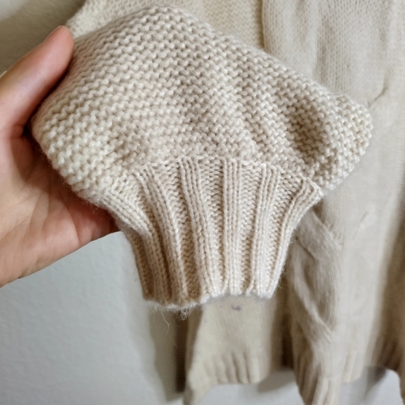 Aerie Oversized Happy Place Cable Sweater Sz 2xl - Picture 5 of 9